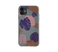 Coque antibactérienne vegan bio 100 % zéro déchet pour Apple iPhone 11, Feuillage de la Jungle