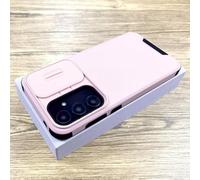 Coque antichoc Armor pour Samsung Galaxy S25, A55, A15, A35, A54, A53, A14, 5G, 4G, S24, S23, S22, S21 Ultra Plus, FE, coque coulissante pour objectif d'appareil photo, rose, pour Samsung S23 FE