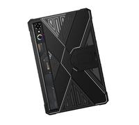 Coque antichoc avec support réglable pour 3 tablettes de jeu rouges - Protection complète - Ouverture précise - TPU - Protection intégrale pour tablettes de jeu