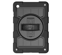 Avizar Coque Galaxy Tab A9 Plus Antichoc avec Béquille et Poignée Rotative Noir