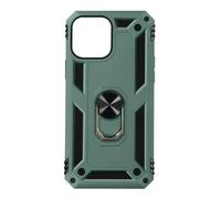 Coque iPhone 13 Mini Antichoc Hybride Bague Support Vidéo vert foncé