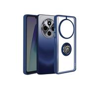 Coque Antichoc - AVIZAR - Xiaomi Redmi 14C - Bague Métallique - Bleu Nuit - Polycarbonate/Silicone