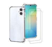 Coque antichoc compatible Galaxy A06 Transparente + 2 protections écran - EVETANE