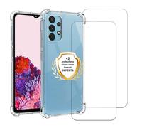 Coque antichoc compatible Galaxy A53 Transparente + 2 protections écran - EVETANE