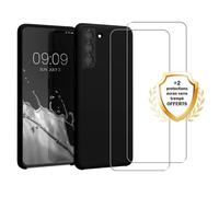 Coque antichoc compatible Galaxy S21 Plus 5g Noir + 2 protections écran - EVETANE