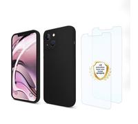 Coque antichoc compatible iPhone 13 Noir + 2 protections écran - EVETANE