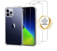 Coque antichoc compatible iPhone 13 Pro Max Transparente + 2 protections écran - EVETANE