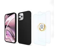 Coque antichoc compatible iPhone 13 Pro Noir + 2 protections écran - EVETANE