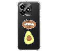 Coque antichoc en silicone pour Huawei Honor X5c Plus design Vegan Life dessins