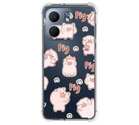 Coque antichoc en silicone pour OPPO A5x Motif cochons dessins