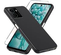 Coque Antichoc En Silicone + Verre Trempé Pour Hmd Pulse / Pulse Pro / Pulse Plus - Protection Écran Anti-Rayures Et Bords Renforcés, Noir