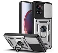 Coque Antichoc Magnétique Gris Pour Motorola Moto G54 5g Avec Support Anneau