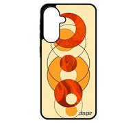 Coque antichoc pour galaxy A56 5G silicone marbre orange TPU jolie geometrique granite pas cher personnalis¿ motif effet design pour Samsung