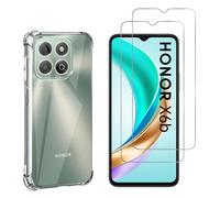 Coque antichoc - Phonillico® - Honor X6b - Souple - Transparent - 2 Verres Trempé
