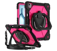 Coque Antichoc pour iPad Air 13 2024 / 2025 / M4 2026 avec Poignée Support, Rose