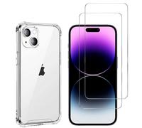 Coque Antichoc Pour Iphone 15 Et 2 Verres Trempé Film Protection Ecran Phonillico®