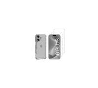 Coque Antichoc Pour Iphone 16 Plus Et 2 Verres Trempé Film Protection Ecran Phonillico®
