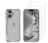 Coque Antichoc Pour Iphone 16 Plus Et 2 Verres Trempé Film Protection Ecran Phonillico®