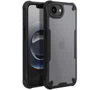Coque Antichoc pour iPhone 16e Coins renforcés Dos Mat Anti-trace Noir