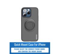 Coque antichoc pour iPhone 17/16/15/14/13/12/11Pro Max, support de téléphone pour moto/vélo, support de voiture avec conception verrouillable Only For QL Mount