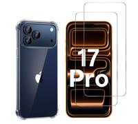 Coque antichoc - PHONILLICO - iPhone 17 PRO - Souple - Transparent - 2 Verres Trempé