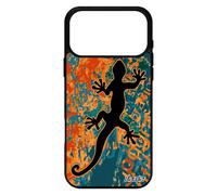 Coque antichoc pour iPhone 17 pro max silicone salamandre symbole caoutchouc street art 4G animal reggae fantaisie journal lezard