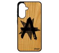 Coque Antichoc Pour Samsung A56 5g Bois Silicone Anarchie Punk Homme Revolution Graff Etoile Urbain Etui Original Gris Signe Rock Pour Galaxy