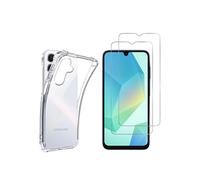 Coque antichoc - Phonillico® - Samsung Galaxy A16 4G/5G - Souple - Transparent - 2 Verres Trempé