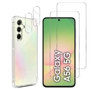 Coque Antichoc Pour Samsung Galaxy A56 5g Et 2 Verres Trempé Écran Et 2 Protections Caméra Phonillico®