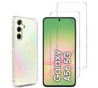 Coque Antichoc Pour Samsung Galaxy A56 5g Et 2 Verres Trempé Film Protection Ecran Phonillico®