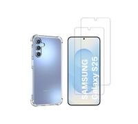 Coque antichoc pour Samsung Galaxy S25 et 2 Verres Trempé Film Protection Ecran Phonillico®
