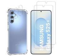 Coque antichoc pour Samsung Galaxy S25 PLUS / S25+ et 2 Verres Trempé écran et 2 Protections Caméra Phonillico®