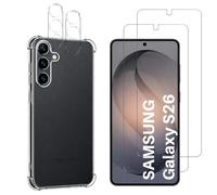 Coque antichoc pour Samsung Galaxy S26 et et 2 Verres Trempé écran et 2 Protections Caméra Phonillico®