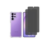 Coque antichoc pour Samsung Galaxy S26 ULTRA et 2 Verres Trempé Noir Anti Espion Vitre Protection Ecran Phonillico®