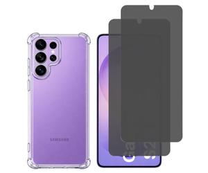 Coque antichoc pour Samsung Galaxy S26 ULTRA et 2 Verres Trempé Noir Anti Espion Vitre Protection Ecran Phonillico®