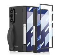 Coque antichoc pour Samsung Galaxy Z Fold 7, protection robuste tout compris d'écran, charnière, objectif, béquille avec dragonne, housse de téléphone (Z Fold 7, vert) (Z Fold 7, noir)