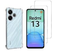 Coque Antichoc Pour Xiaomi Redmi 13 Et 2 Verres Trempé Film Protection Ecran Phonillico®