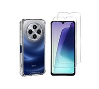 Coque antichoc pour Xiaomi Redmi 14C et 2 Verres Trempé Film Protection Ecran