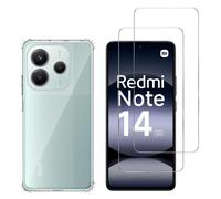 Coque antichoc pour Xiaomi Redmi Note 14 5G et 2 Verres Trempé Film Protection Ecran