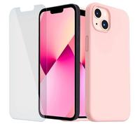Coque Antichoc Rose Pour iPhone 13 (6,1"") et 2 Verres Trempés Vitre Protection d'écran