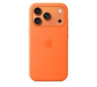 Coque Apple en silicone avec MagSafe orange pour iPhone 17 Pro