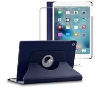 ebestStar - Coque pour iPad 2018 9.7 2017, Air 1 2013 Apple, Etui Rotatif 360, Housse Protection PU Cuir, Bleu Foncé + Verre Trempé