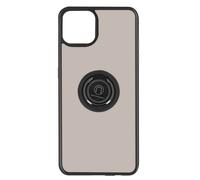 Coque iPhone 13 Mini Bi-matière Bague Métallique Support noir Noir
