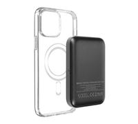 Coque iPhone 13 Mini et Powerbank 5000 mAh Magsafe Swissten Transparent Noir
