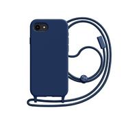 Avizar Coque pour iPhone 16e en Silicone avec Cordon en Nylon Tressé Ajustable