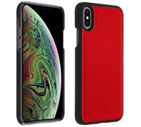 Coque Apple iPhone X / XS Protection Rigide Cuir Véritable Akashi Rouge