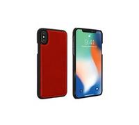 Coque Apple iPhone X / XS Protection Rigide Cuir Véritable Akashi Rouge