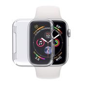 Coque Apple Watch 44mm Protection Ecran Silicone Anti-Rayures - Transparent