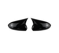 Coque Apprêtée Rétroviseur Pour Chevrolet Cruze Couverture Boucliers | Housse De Miroir 2 Pièces Noirs Brillants(Bright black)