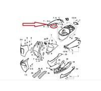 Coque Ard Orange Pour Scooter Peugeot 100 Vivacity 1174049301 740493ab Neuf